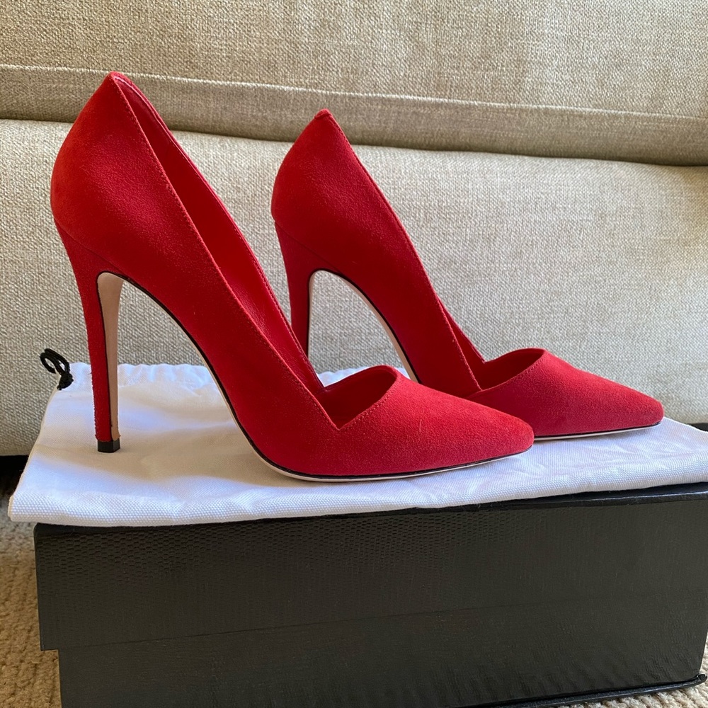 Alice + Olivia Dina D’orsay pumps red size 8